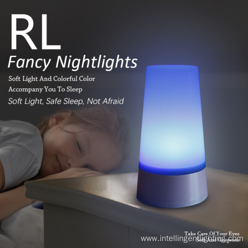 RGB color Rechargeable battery Night Light Kids Touch Control Dimmable LED Bedside Desk Bedroom Table Lamp